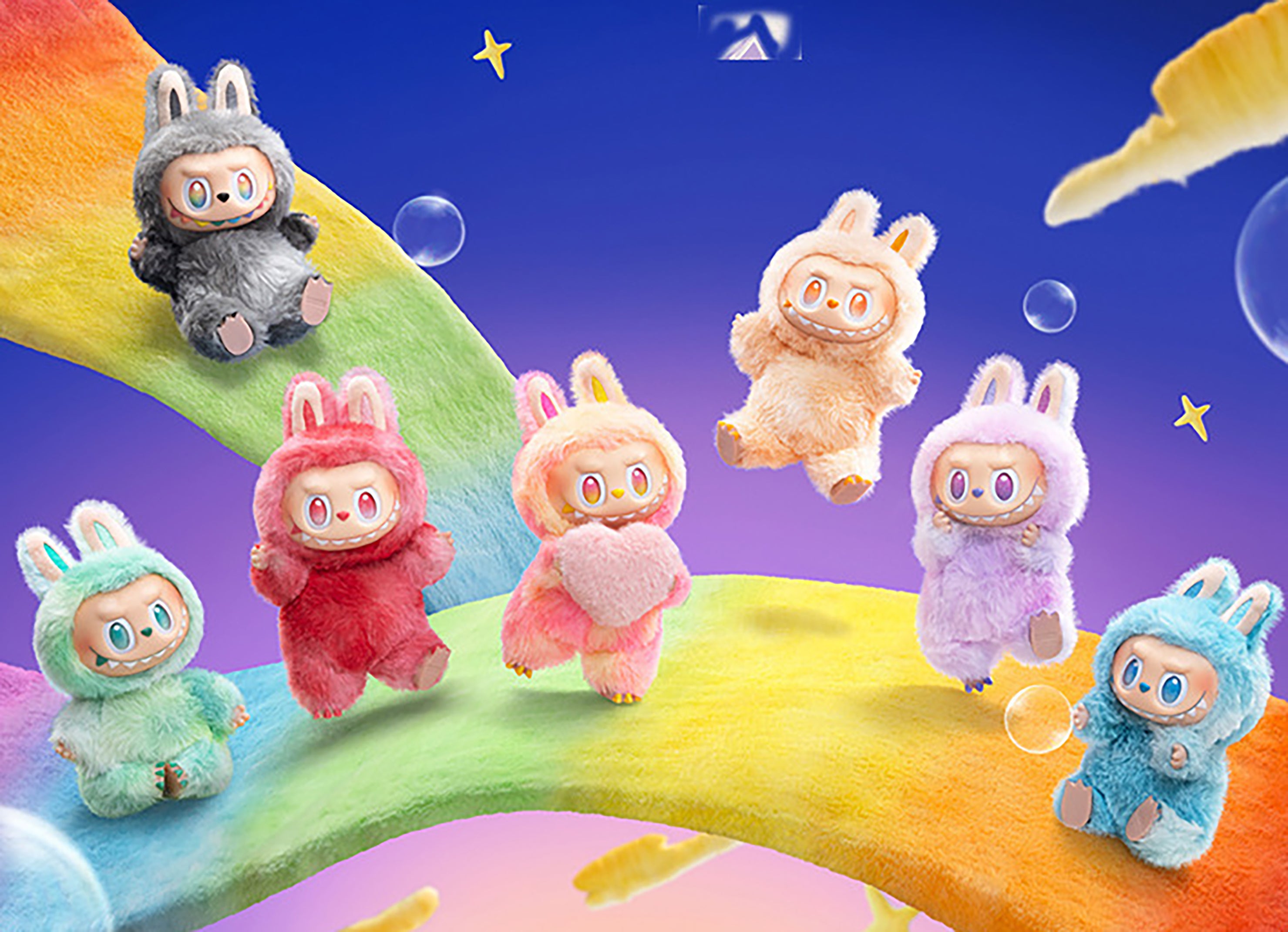 Premium Version Labubu 3.0 "High-Energy Ahead" Series Blind Box - Labubu Macaron Series 3 Plush Doll Keychain