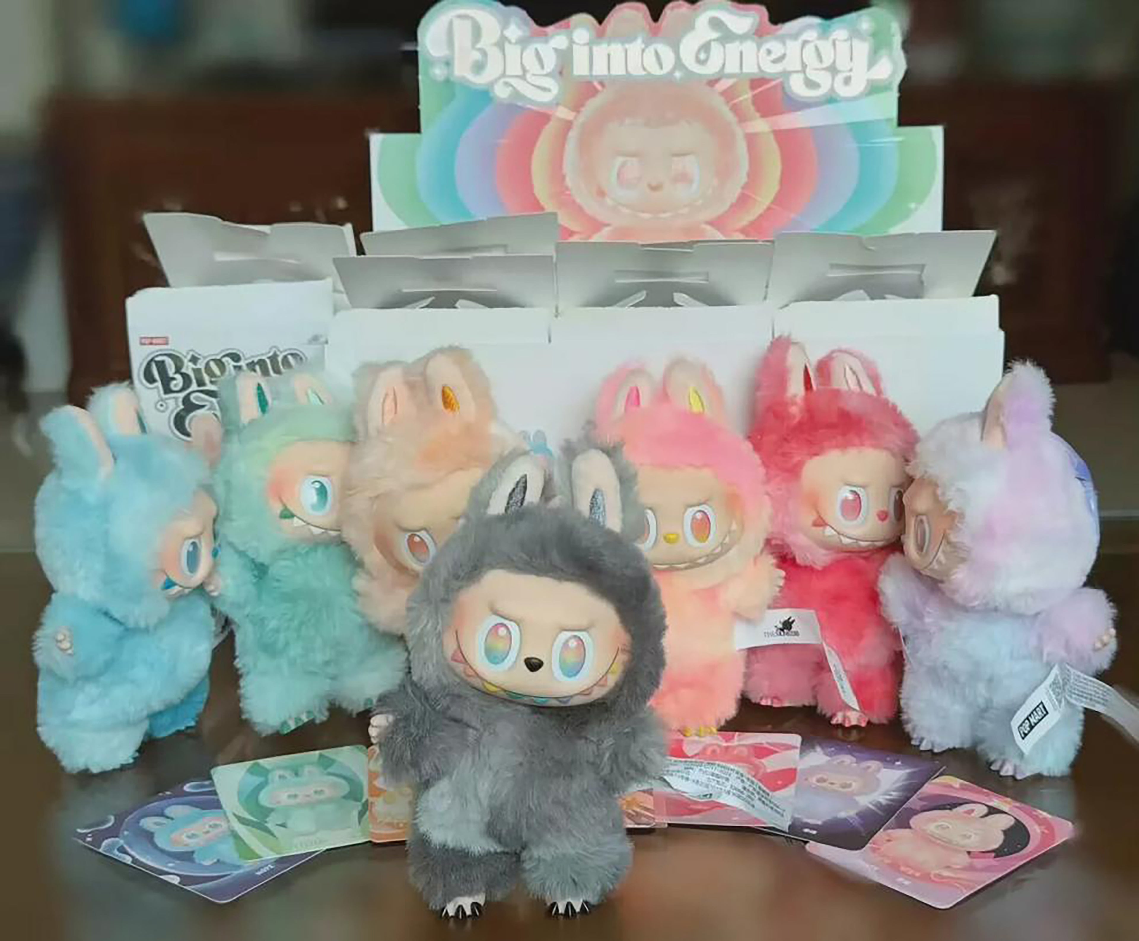 Premium Version Labubu 3.0 "High-Energy Ahead" Series Blind Box - Labubu Macaron Series 3 Plush Doll Keychain