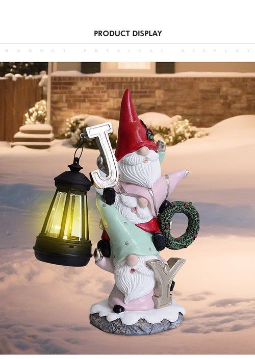 Santa Claus Garden Lights, Christmas Gnomes, Outdoor Decorative Ornaments, Garden Statues, Dwarf Crafts