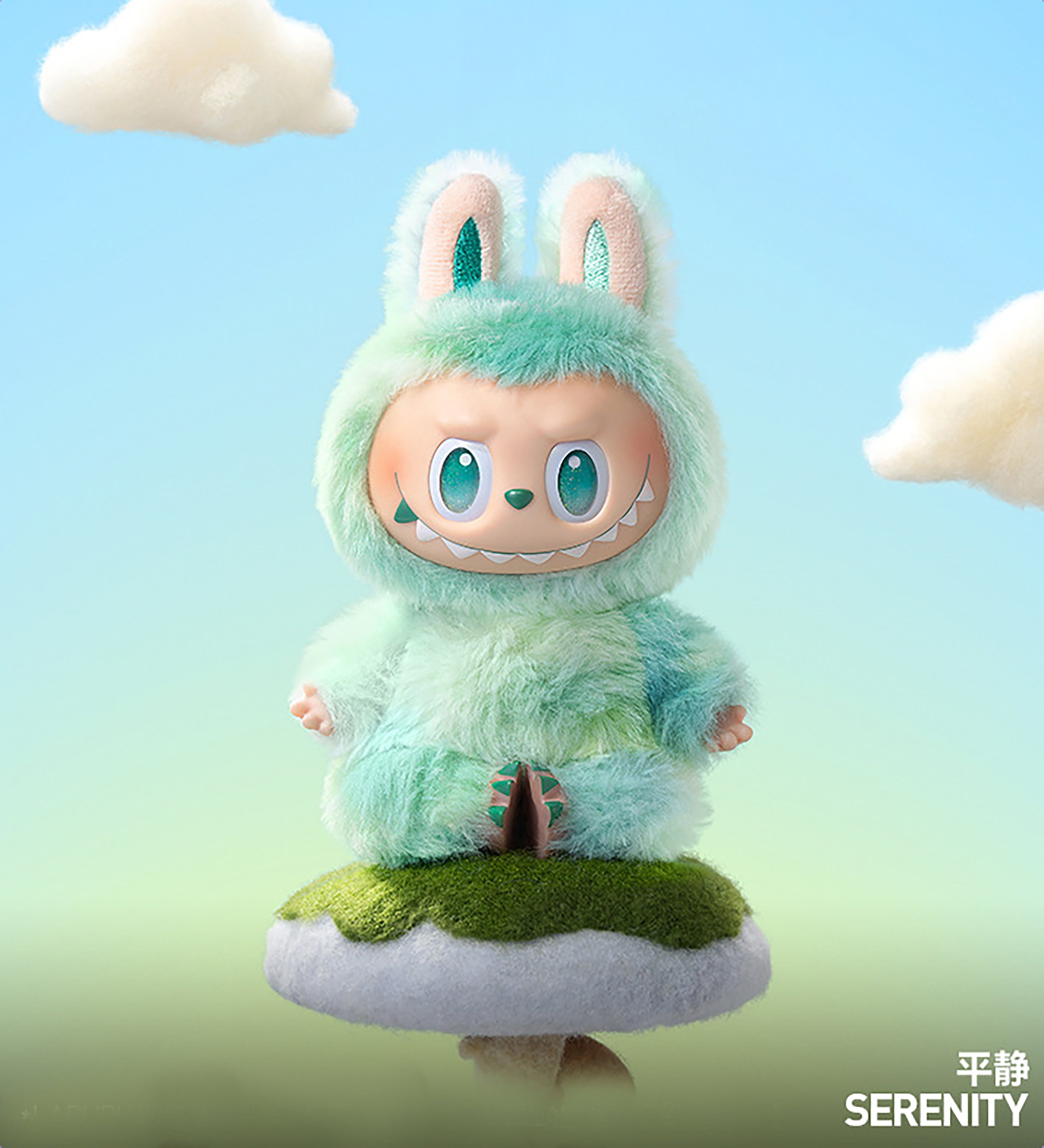Premium Version Labubu 3.0 "High-Energy Ahead" Series Blind Box - Labubu Macaron Series 3 Plush Doll Keychain